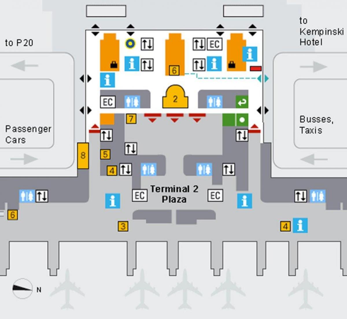 Peta munich airport arrivals