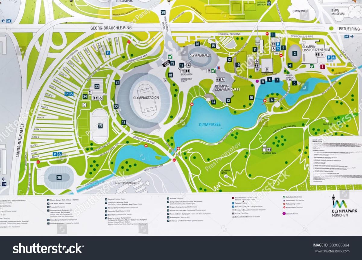 Peta munich olympic park