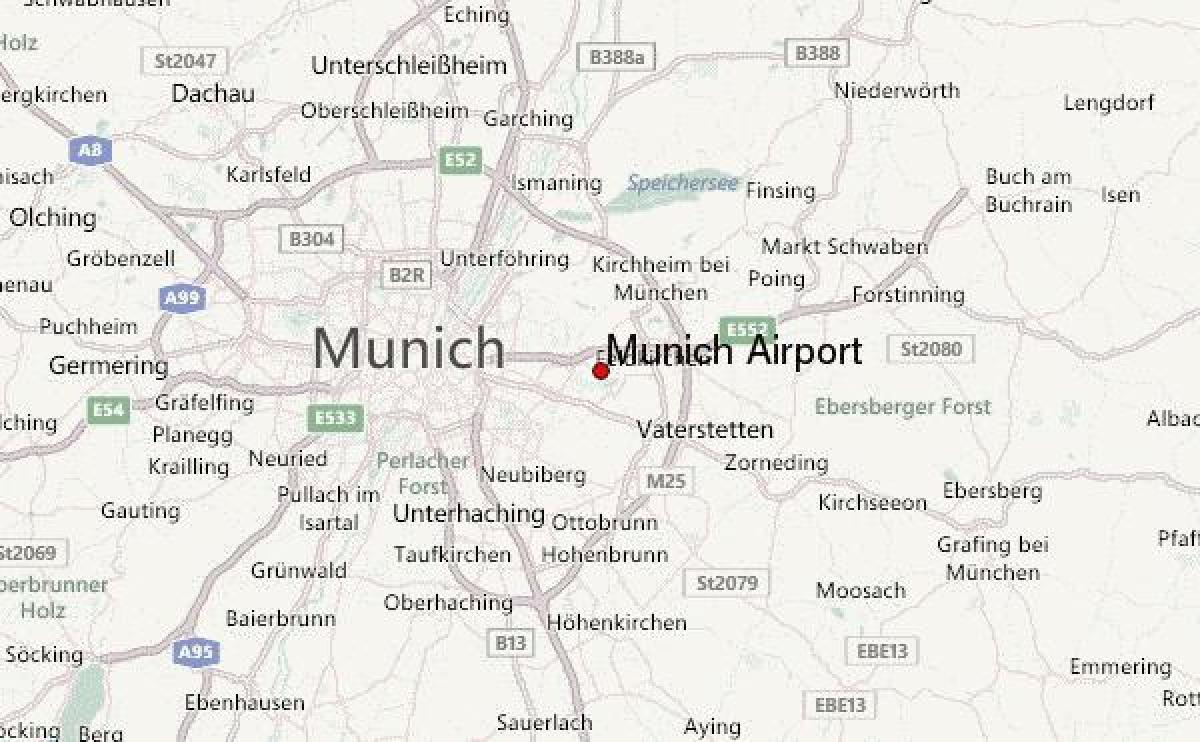 peta dari munich dan sekitarnya