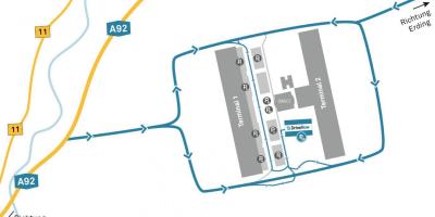 Munich airport sewa mobil peta