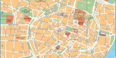 Street map of munich jerman