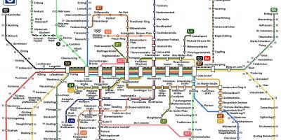 Subway map munich-jerman